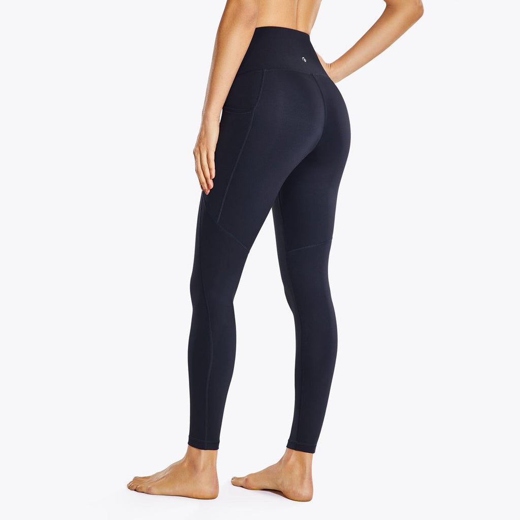 High Waist Solid Color Leggings for Fitness Running