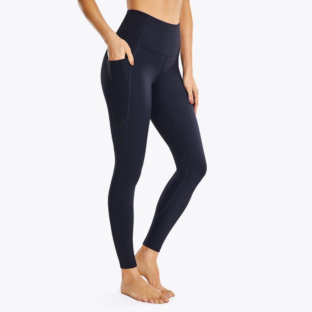 High Waist Solid Color Leggings for Fitness Running