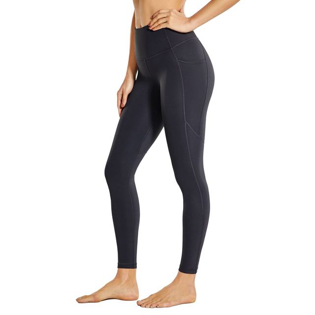High Waist Solid Color Leggings for Fitness Running