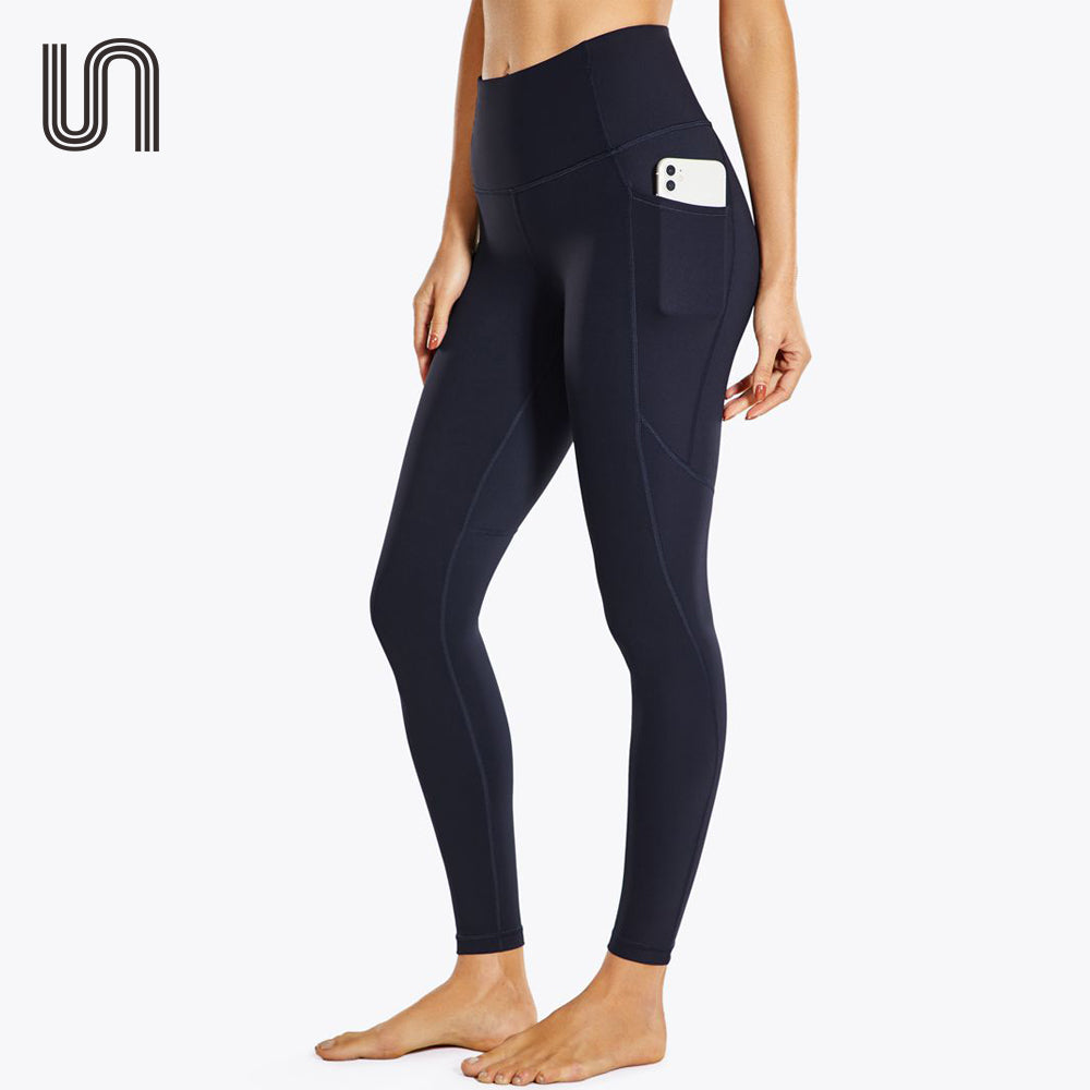 High Waist Solid Color Leggings for Fitness Running