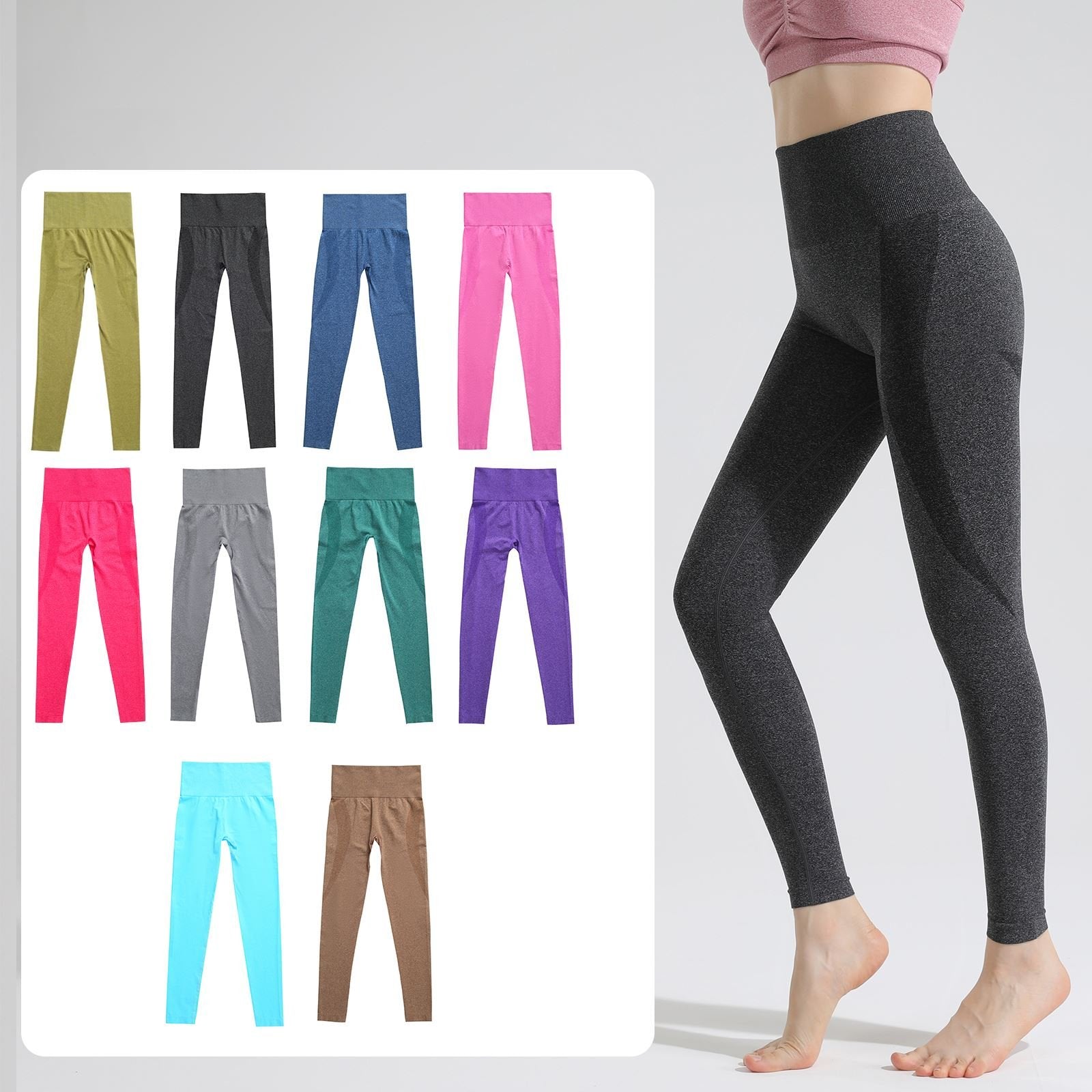 High Waist Seamless Yoga Pants for Women